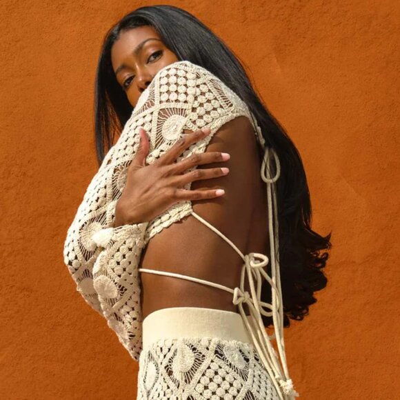 ✨HOST PICK✨ Andrea Iyamah Hira Key Hole Crochet Crop Top - Picture 11 of 11